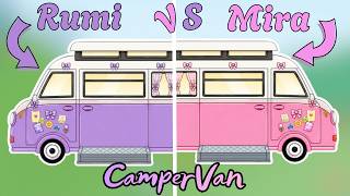 NEW VIDEO! 😱💜🩷 RUMI vs MIRA CamperVan Design ideas ✨ |Toca Boca House Ideas | Toca Life World