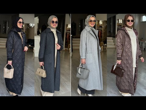 جديد المعاطف الشتوية للمحجبات موضة 2025 💥hijab turkish styles 💫 hijab fashion 💫 Vêtements pour femme