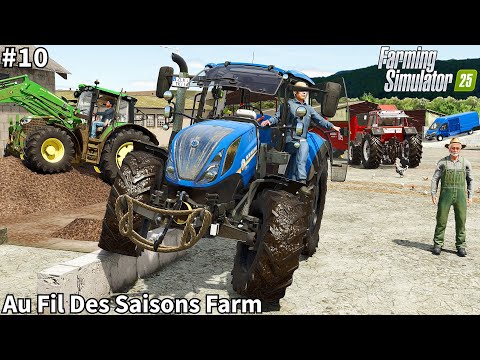 Feeding Goat & Calf, Spreading Manure & Planting Maize, │Au Fil Des Saison│FS 25│Timelapse#10