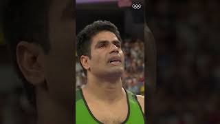 At #Paris2024, Arshad Nadeem made history! 🥇🇵🇰