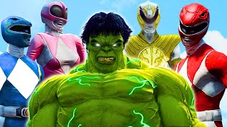 HULK SMASH Power Rangers Mighty Morphin VS Hulk Sa