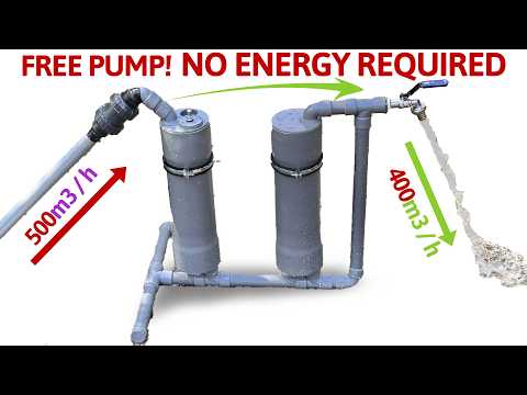 AMAZING!!! Homemade Water Pump Without Electricity