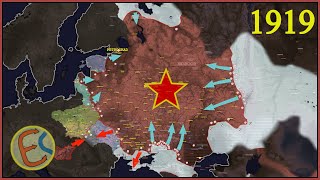 Russian Civil War V: Soviet Russia encircled by fronts