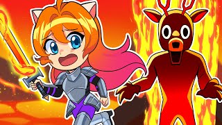 ¡SOBREVIVE al RETO de LAVA en ROBLOX! 99 Noches en el Bosque 🌋🦌