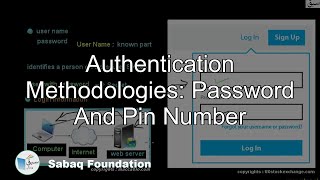Authentication Methodologies : Password and Pin Number
