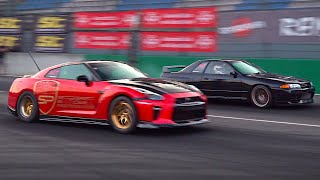 JDM cars Drag Racing at Reisbrennen 2025 | 3000hp GT-R, 1000hp EVO, Supra, NSX, R34 V-Spec, 4WD CRX