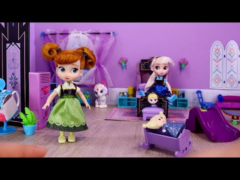 "🛠️✨ ¡Construyo una nueva habitación para mi muñeca Elsa de Frozen! ❄️👑