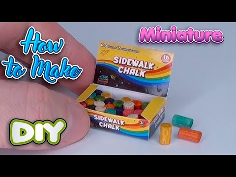 DIY Mini Sidewalk Chalk Set for Dolls | Perfect for Barbie, LOL & Mini Brands Lovers!