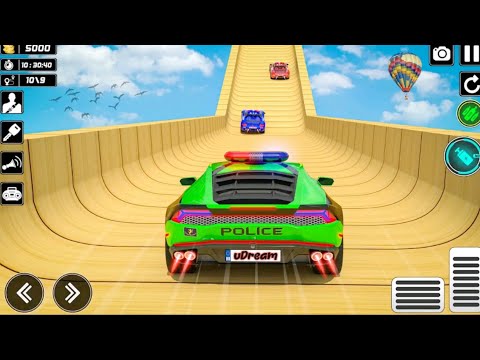 Police Car Ramp Climb Stunt Race | Car Game | Police Car Racing #games #cargame