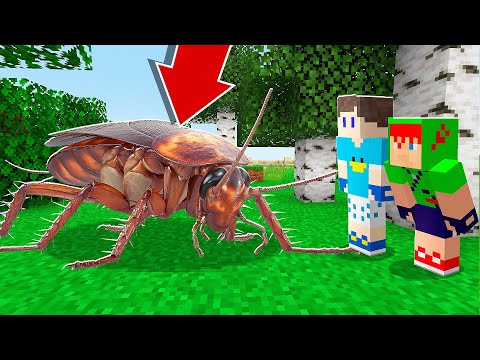 ENCONTRAMOS UMA BARATA MUTANTE NO MINECRAFT!!