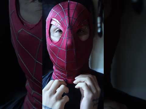 Screen printed Spider-Man Mask