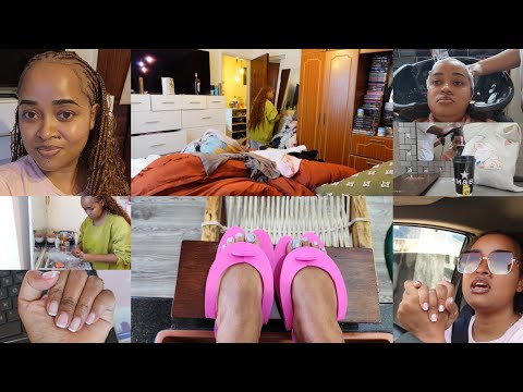 MAINTENANCE VLOG//NEW HAIR, MANI-PEDI//SUNDAY RESET//CLEANING (Short vlog)