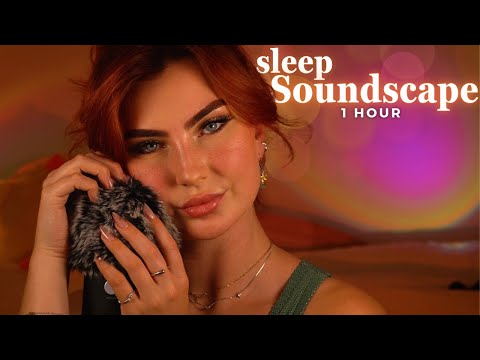 ASMR 1 Hour Sleep Soundscape 〜 Mouth Sounds, Brushing and Scratching 4K