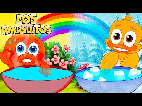 ¿Frío, Caliente o Tibio? 🌡️ Los Amiguitos Canciones Infantiles