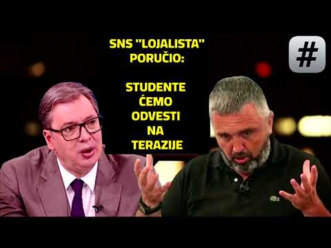 SNS "LOJALISTA" PORUČIO VUČIĆU: STUDENTE TREBA PRIVESTI I ODVESTI NA TERAZIJE!