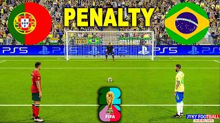 PORTUGAL VS BRAZIL | FIFA World Cup 2026 | Full Penalty Shootout | eFootball PES