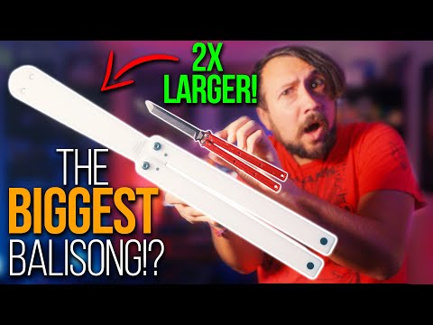 This EPIC Balisong is GIANT - The Squid Industries Squiddy-XL