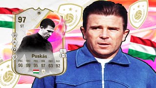 5⭐5⭐ 97 FUTTIES ICON PUSKAS SBC PLAYER REVIEW