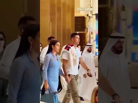 Ronaldo with Georgina Entry #ronaldo #ronaldogeorgina #shorts