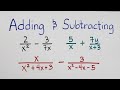 Adding and Subtracting Rational Expressions
