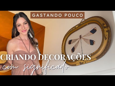 DIY Criando Decorações com significado, gastando pouco! Quadro Libélula