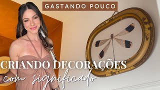 DIY Criando Decorações com significado, gastando pouco! Quadro Libélula