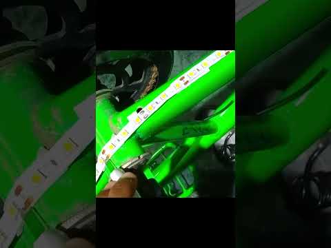 How I Modified My Cycle With Strip light | #cyclemodified #cyclelight