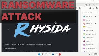 Video thumbnail for "Huge loss caused to Insomniac Games | Rhysida Analysis" video.