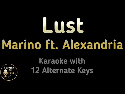 Marino ft. Alexandria – Lust Karaoke Instrumental Lower Higher Male Female & Original Key
