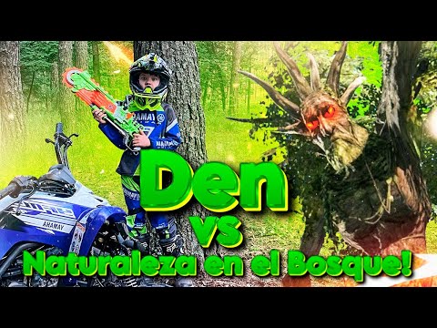 Den vs Naturaleza en el Bosque! | Aventuras en Coche y Moto para Niños!