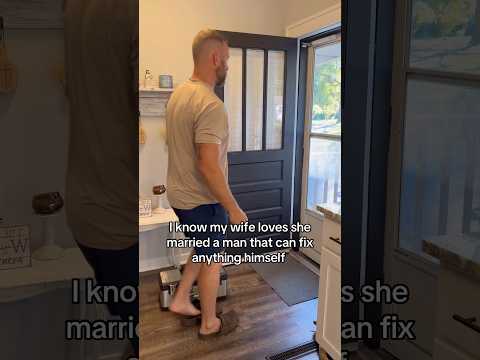 Quite the handyman??👨‍🔧  #shorts #marriedlife