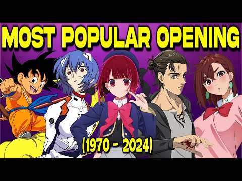 Most Popular Anime Opening of Each Year (1970 - 2024) 🎵