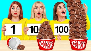100 Camadas Alimentares Desafio | Truques de Cozinha Engraçados por TeenDO Challenge