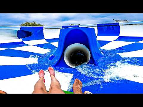 Waterslides at Ondaland Waterpark Italy