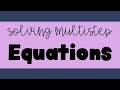 Solving Multistep Equations Challenge