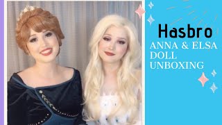 Queen Anna and Elsa Frozen 2 Hasbro Doll Reveal