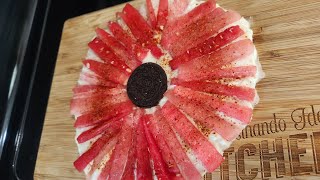 Hoy con sandia si queda delicioso es una buena idea lo del tajin 