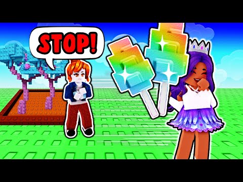 Stealing the RAREST PLANTS in GROW A GARDEN!