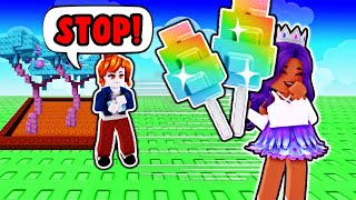 Stealing the RAREST PLANTS in GROW A GARDEN!