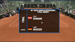 Thilo Behrmann vs Jamie Mackenzie | Trofeo Bonfiglio 2026 Finale • Highlights