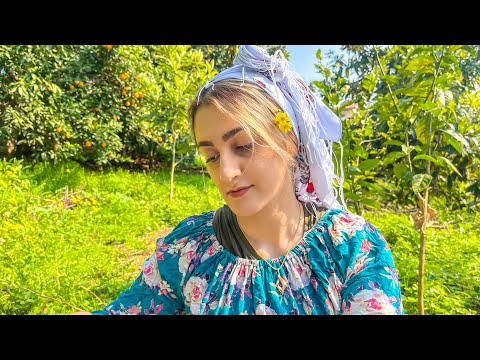 Iran Village Life | Halva baking in a mountain village