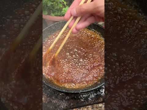 挑战全网最大糖杯!这么大的蜂蜜糖杯你吃过吗?#新农人计划2022 #宅家美食糊弄学