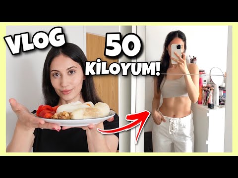 ŞOK! 50 Kiloya Düştüm! Sırrımı Açıklıyorum: Bir Günde Ne Yiyorum? VLOG