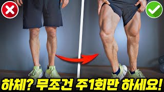 여자들이 극혐하는 '얇은 하체' 벗어나는 방법!? ! #하체운동 #헬스 #헬스루틴