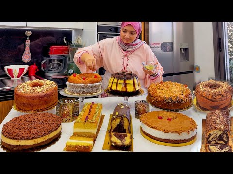 نساي الحيرة 7 كيكة وحدة أحسن من الأخرى كيكة الهبة سهلة طبقات شكولا كراميل كيك الفلان بارد بدون دقيق