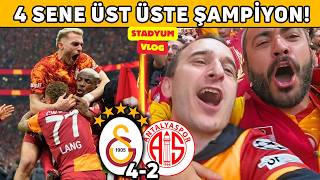4 SENE ÜST ÜSTE ŞAMPİYON GALATASARAY! 🔥 DOMİN4SYON! | GALATASARAY 4-2 ANTALYASPOR ŞAMPİYONLUK VLOG