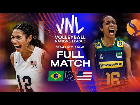 Thompson’s Secret to Outplaying Brazil! 😳 - Brazil vs. USA - Full Match | Women's VNL 2023