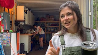 Building a Shipping Container Workshop (Living Full Time in a Tiny Cabin)