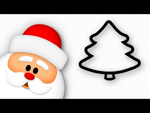 Christmas Tree & Santa Claus drawing | Happy New Year!