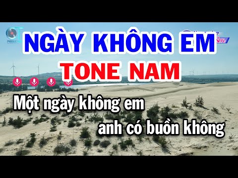 Karaoke Ngày Không Em Tone Nam ( Am ) Nhạc Sống Beat Mới 2025 |  Đồng Sen